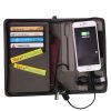 card organizer with built-in power bank