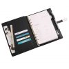 premium notebook with power bank and wireless charger